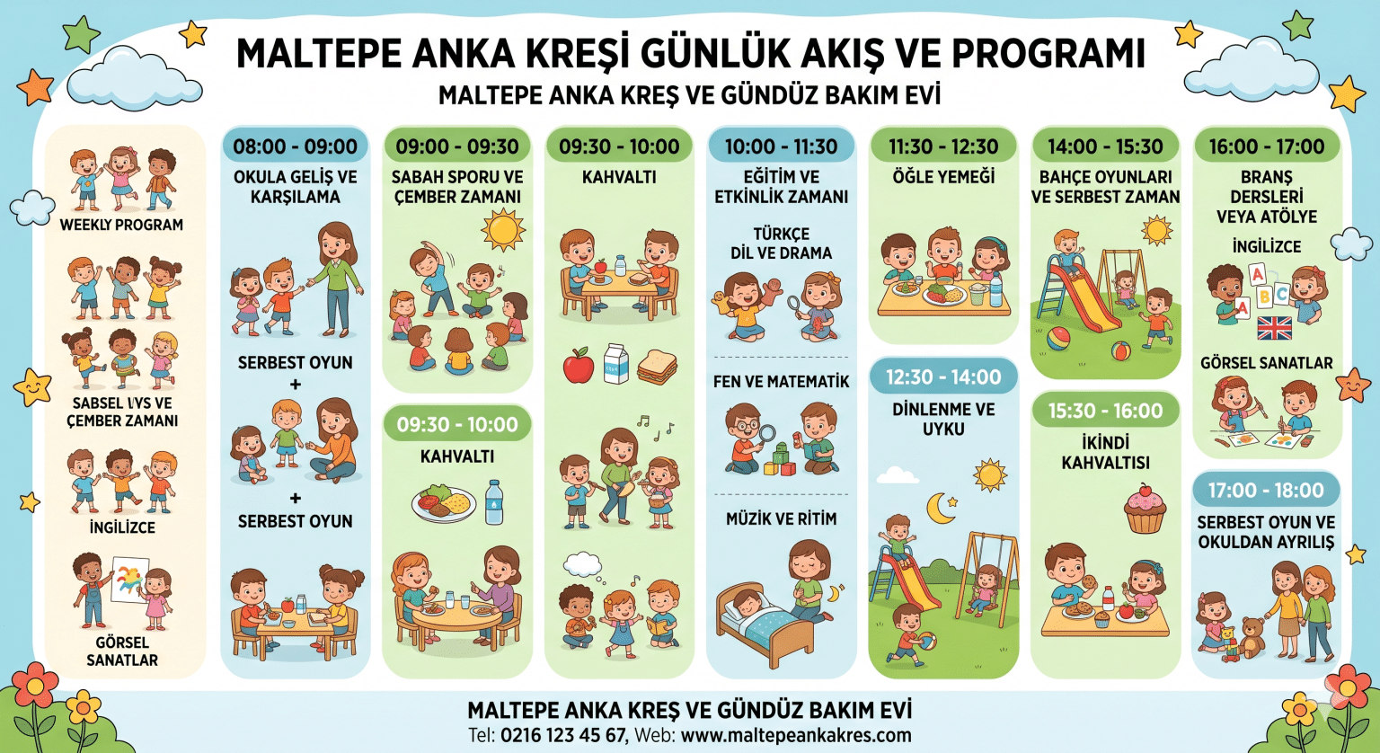 Maltepe Kreş Saatleri ve Programı Nasıl Olmalı?
